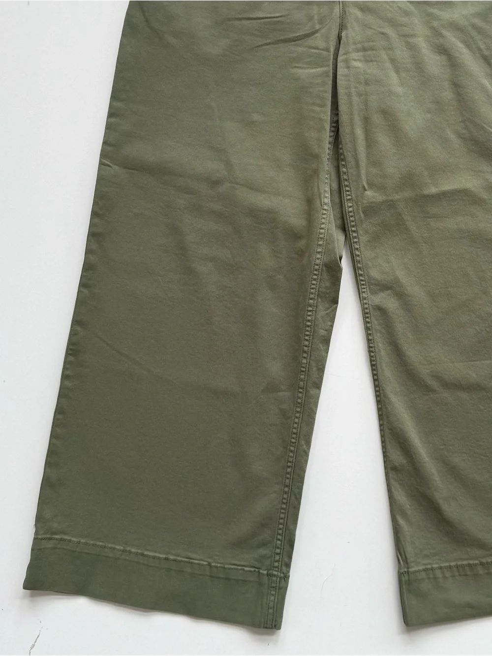 Caslon Ultra High Rise Green Twill Pants size 8 - Picture 5 of 8